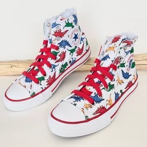 Converse Dinoverse Boys Dinosaur Sneakers NWB Sz 2